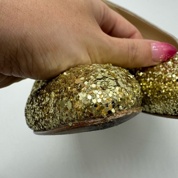 LK Bennett Gold Sparkle Heels Size 39 - Picture 9 of 14